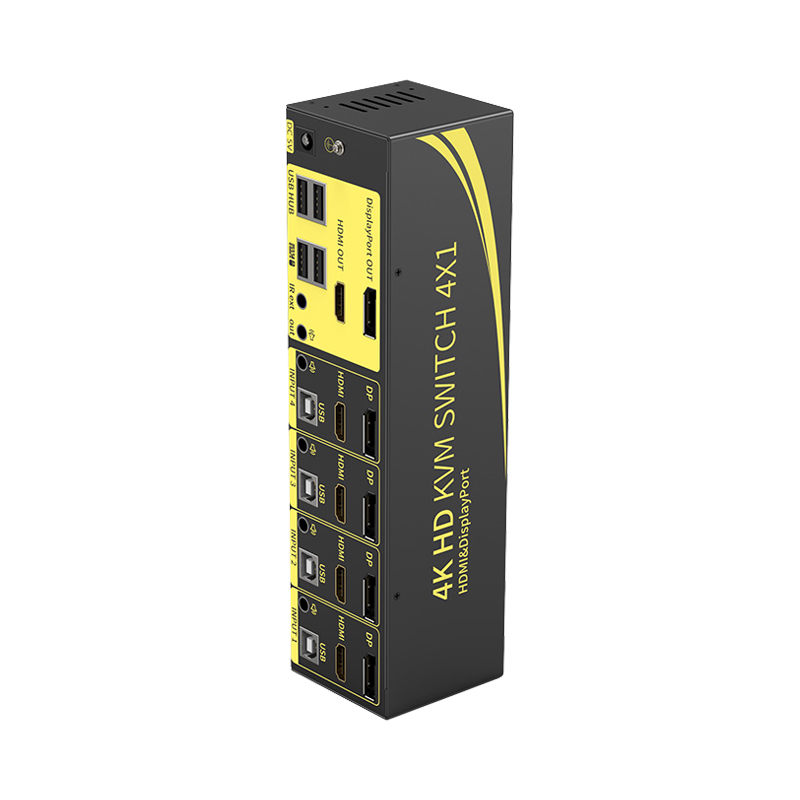 深工SG DH41 4進2出4K DP+HDMI雙通道KVM切換器